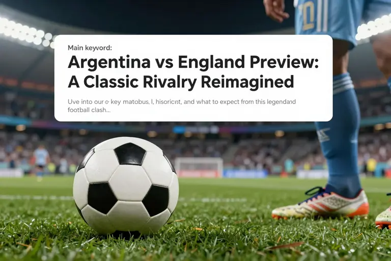 Argentina vs England Preview: A Classic Rivalry Reimagined